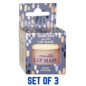 Set of 3 Trader Joe's — Vanilla Lip Mask — Hydrating Moisturizing Treatment NEW!